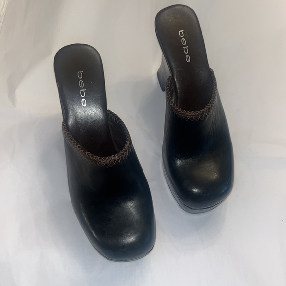 Bebe womens heeled clogs size 10 - Picture 5 of 10